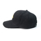 男女兼用の黒い色によって刺繍される青年野球帽/方法設計6パネルの急な回復の帽子